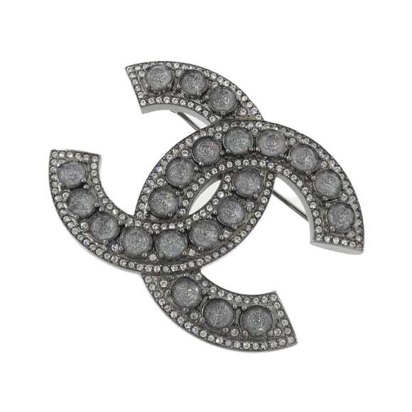Chanel Tops - Chanel Brooch With Clear Crystal #249929C10B